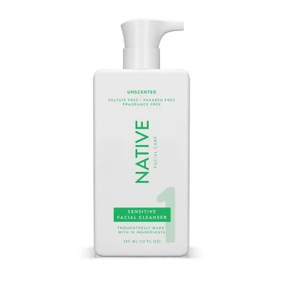 Sensitive Facial Cleanser, Unscented, for Sensitive Skin