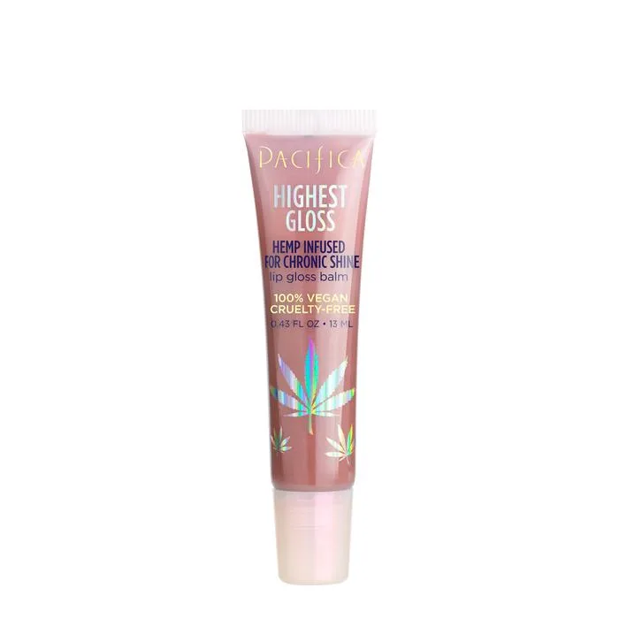 Highest Gloss Hemp Infused for Chronic Shine Lip Gloss Balm, Strawberry Rose (2020 formulation)