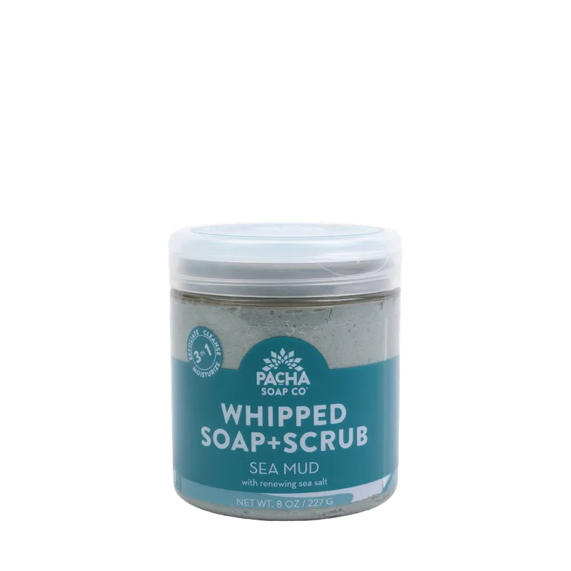 Whipped Soap + Scrub, Sea Mud