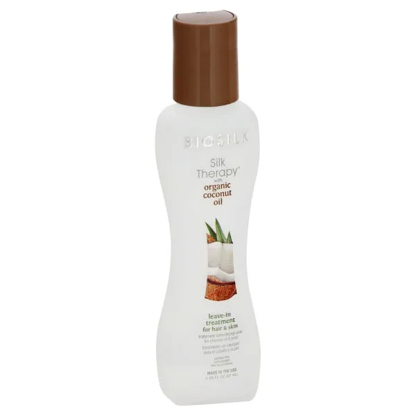 SILK THERAPY with ORGANIC COCONUT OIL LEAVE IN TREATMENT FOR HAIR & SKIN