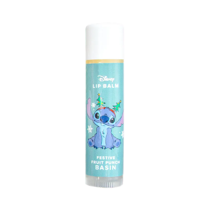 Disney Stitch Holiday Lip Balm, Festive Fruit Punch (Stitch & Christmas Trees)