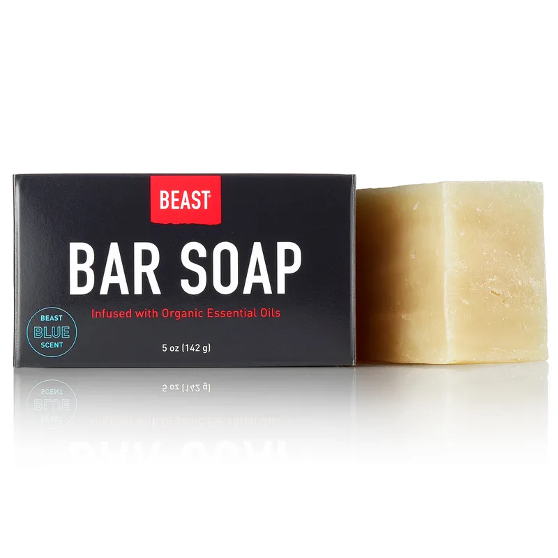 Natural Bar Soap with Beast Blue