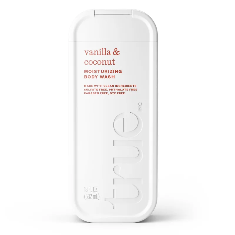 INC Body Wash, Sulfate-Free, Moisturizing and Hydrating Formula, Vanilla & Coconut