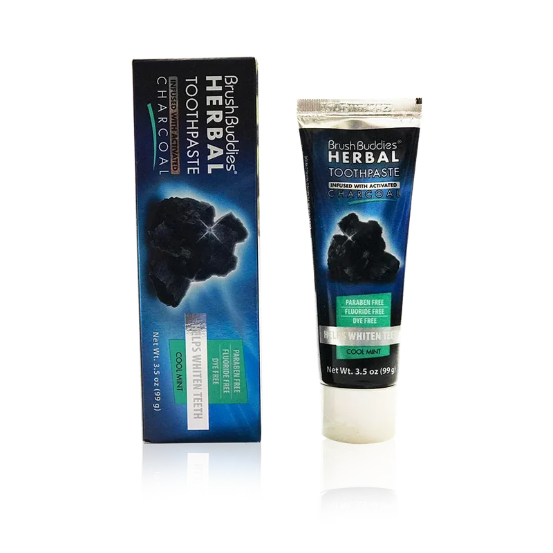 Naturally Whitens Herbal Toothpaste Infused With Activated Charcoal, Cool Mint, Cool Mint