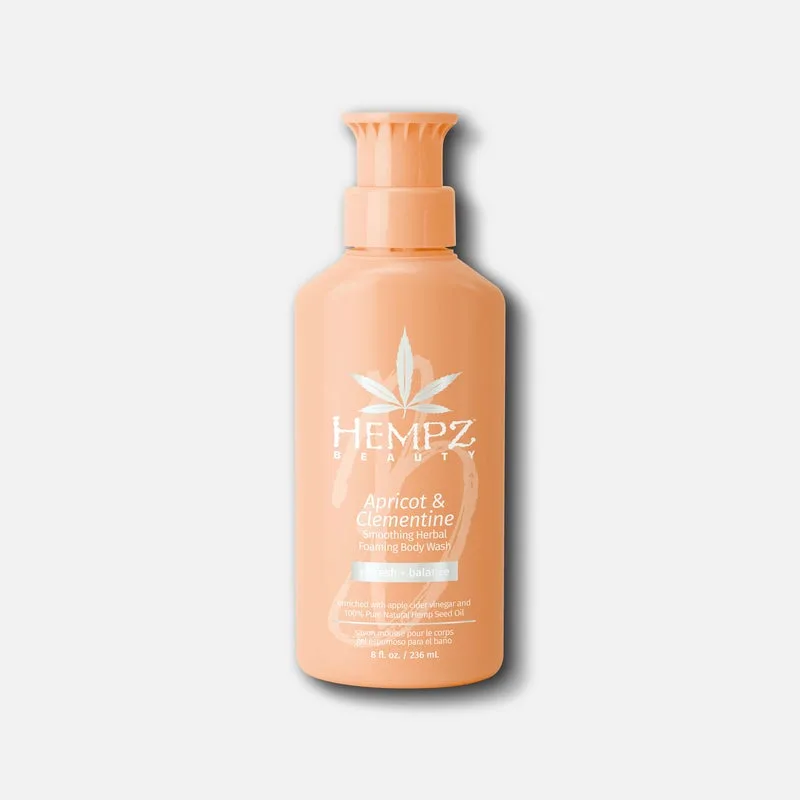 Smoothing Herbal Foaming Body Wash, Apricot & Clementine
