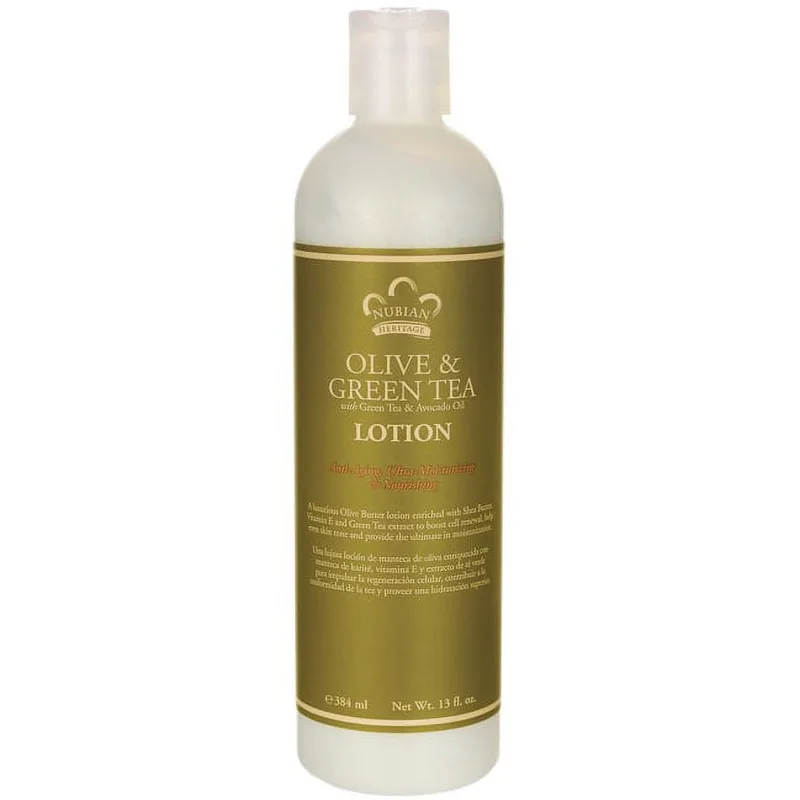 Olive Oil and Green Tea Body Lotion by Nubian Heritage for Unisex - 13 oz Body Lotion