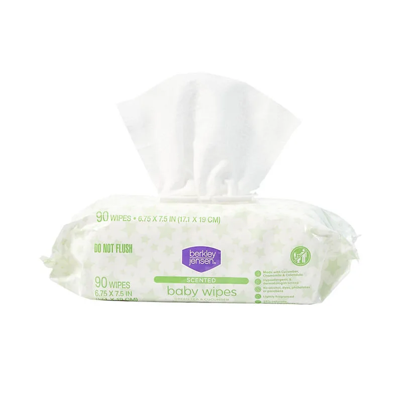 Scented Baby Wipes, Green Tea & Cucumber