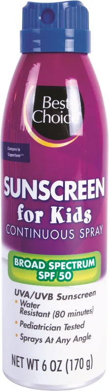 Broad Spectrum Spf 50 Uva/uvb Water Resistant Sunscreen Spary for Kids
