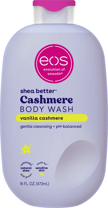 Shea Better Cashmere Body Wash - Vanilla Cashmere, Creamy Gel Formula