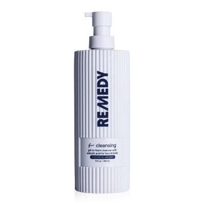 Skin Gel-to-Foam Gentle Exfoliating Cleanser with Salicylic Acid, Glycerin, Green Tea