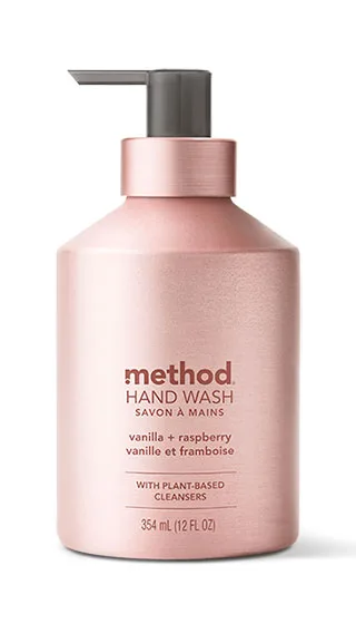 Gel Hand Wash, Vanilla + Raspberry