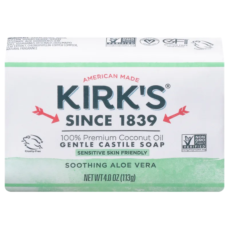 Castile Original Coco with Aloe Vera Bar Soap (2018 formulation)