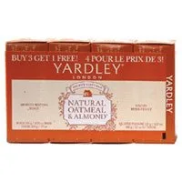Yardley London Moisturizing Bath Bar, Oatmeal and Almond