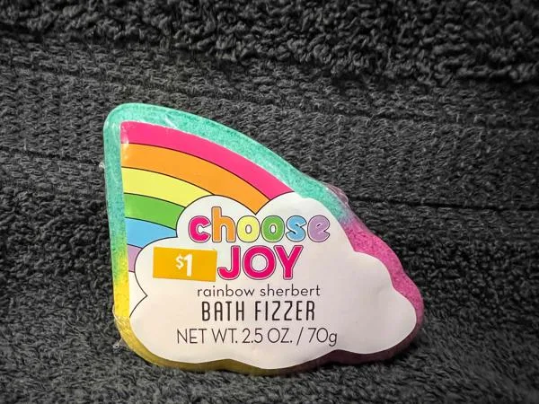 Choose Joy Bath Fizzer, Rainbow Sherbert