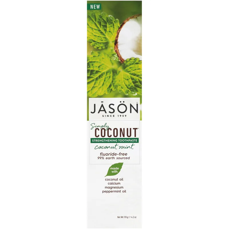 Simply Coconut Strengthening Toothpaste, Coconut Mint (2018 formulation)
