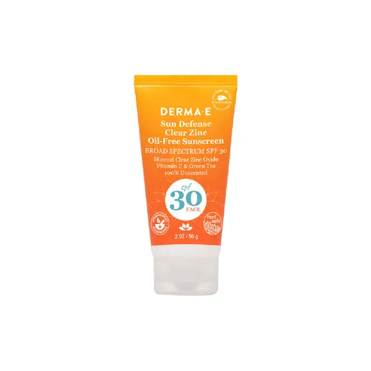 Sun Defense Clear Zinc Oil-Free Sunscreen Lotion, Face, SPF 30