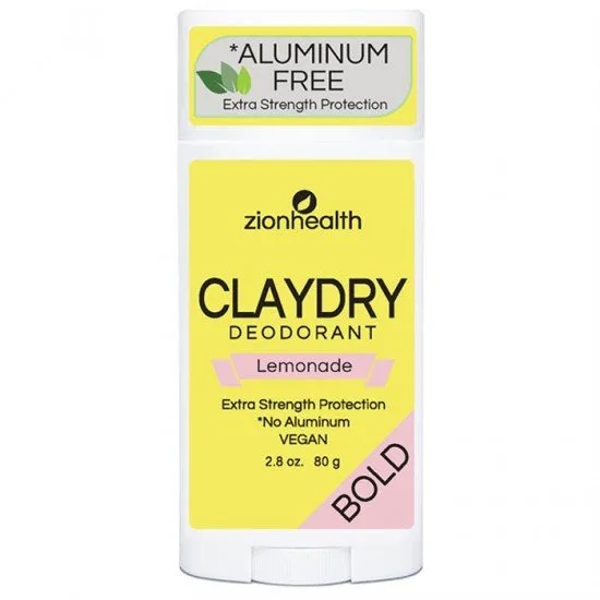 Claydry Bold Vegan Deodorant, Lemonade