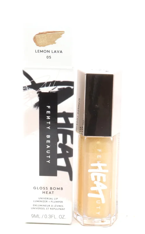 Gloss Bomb Heat Universal Lip Luminizer Plus Plumper - 05 Lemon Lava by Fenty Beauty for Women - 0.3 oz Lip Gloss