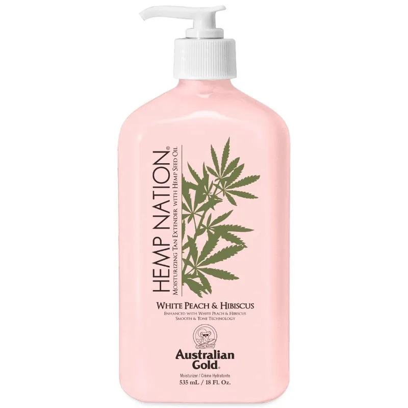 Hemp Nation Moisturizing Tan Extender With Hemp Seed Oil, White Peach & Hibiscus