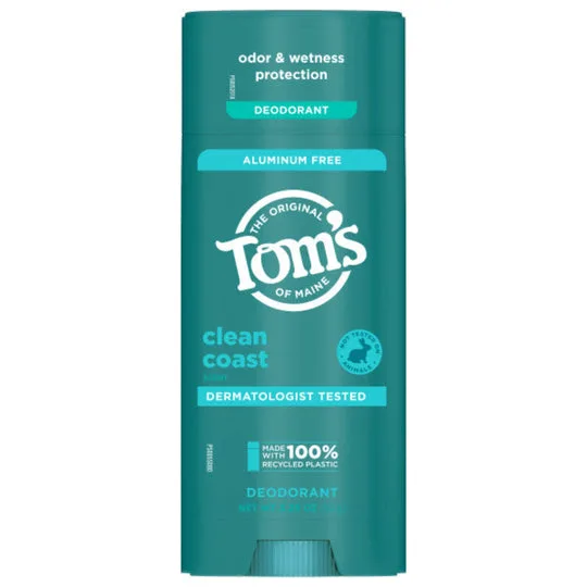 Clean Coast Natural Deodorant for Men and Women, Aluminum Free
