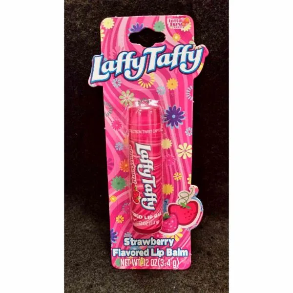 Laffy Taffy Flavored Lip Balm, Strawberry, Strawberry (2019 formulation)