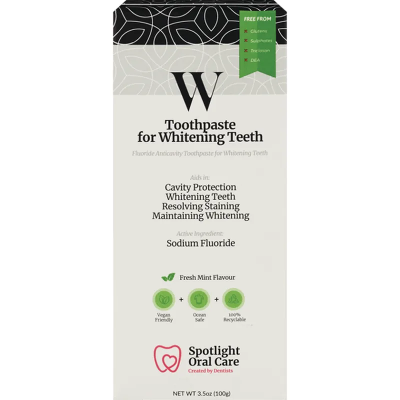 Fluoride Anticavity Toothpaste for Whitening Teeth, Fresh Mint, Fresh Mint (2020 formulation)