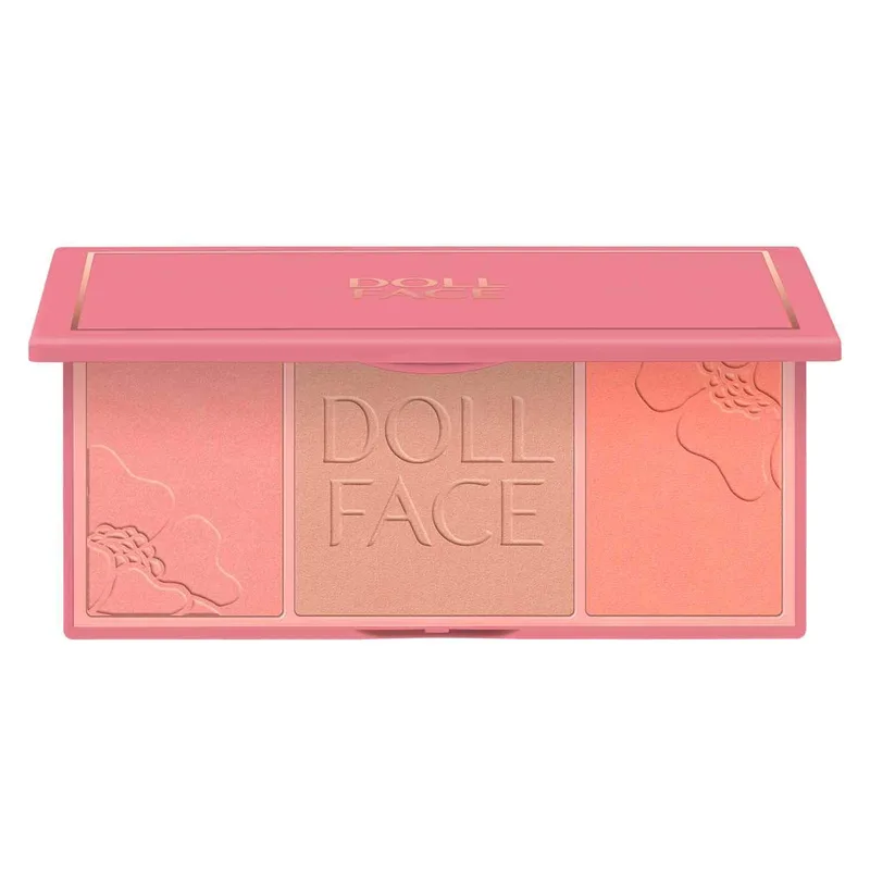 Retro Rouge Matte Powder Blush Trios, Marilyn Pbt 01 (2020 formulation)
