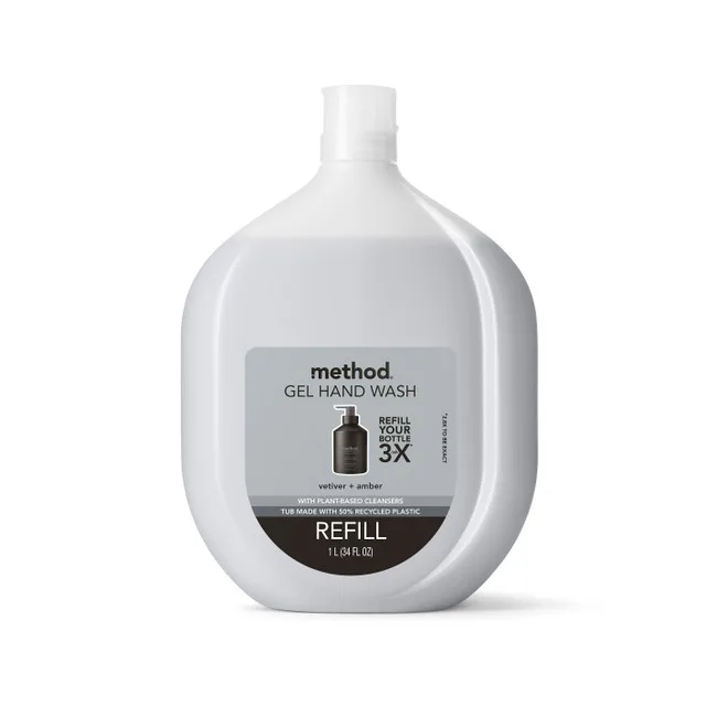 Foaming Hand Wash Refill, Vetiver + Amber