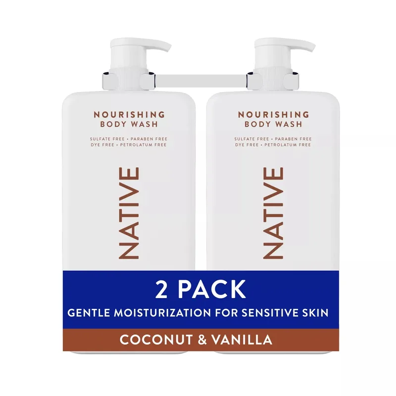 Nourishing Body Wash, Coconut & Vanilla, 36 Fluid Ounce (Pack of 2)