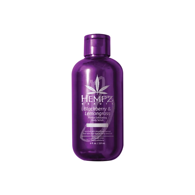 Exfoliating Herbal Body Scrub, Blackberry & Lemongrass