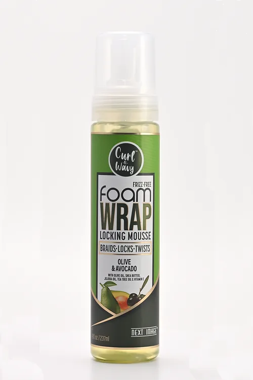 Foam Wrap Locking Mousse, Olive & Avocado