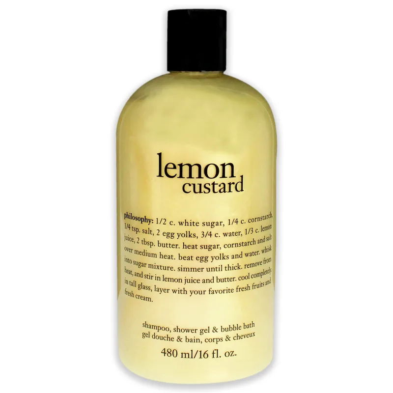 Lemon Custard Shampoo, Shower Gel & Bubble Bath