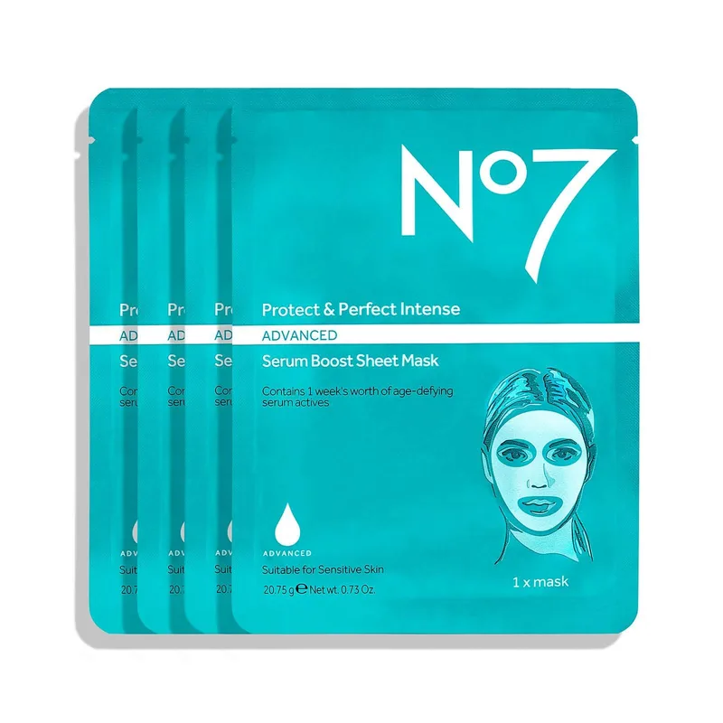 No7 Advanced Serum Boost Sheet Mask, Protect & Perfect (2018 formulation)