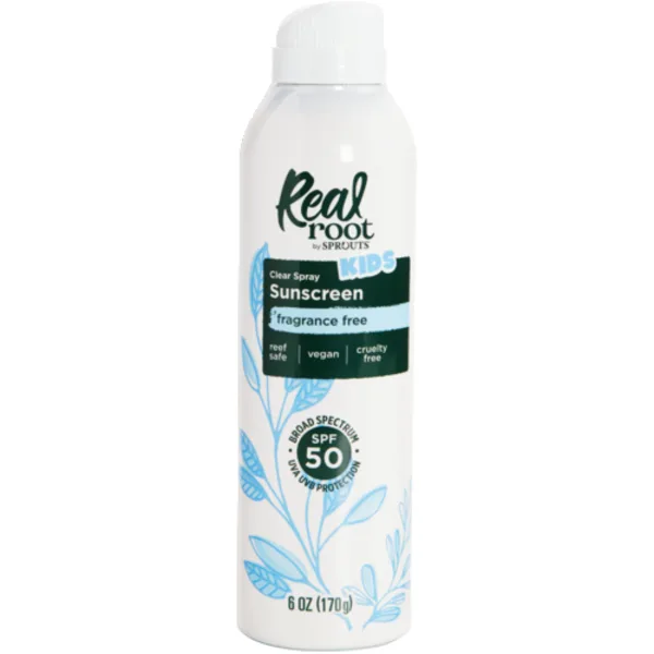 Kids Clear Spray Sunscreen, Fragrance Free, SPF 50