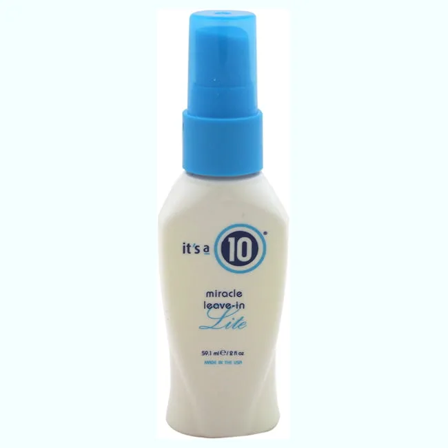 Miracle Leave-In Lite by Its A 10 for Unisex - 2 oz Spray
