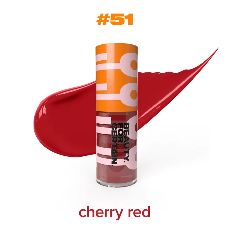 matte liquid lipstick, #51 Cherry Red