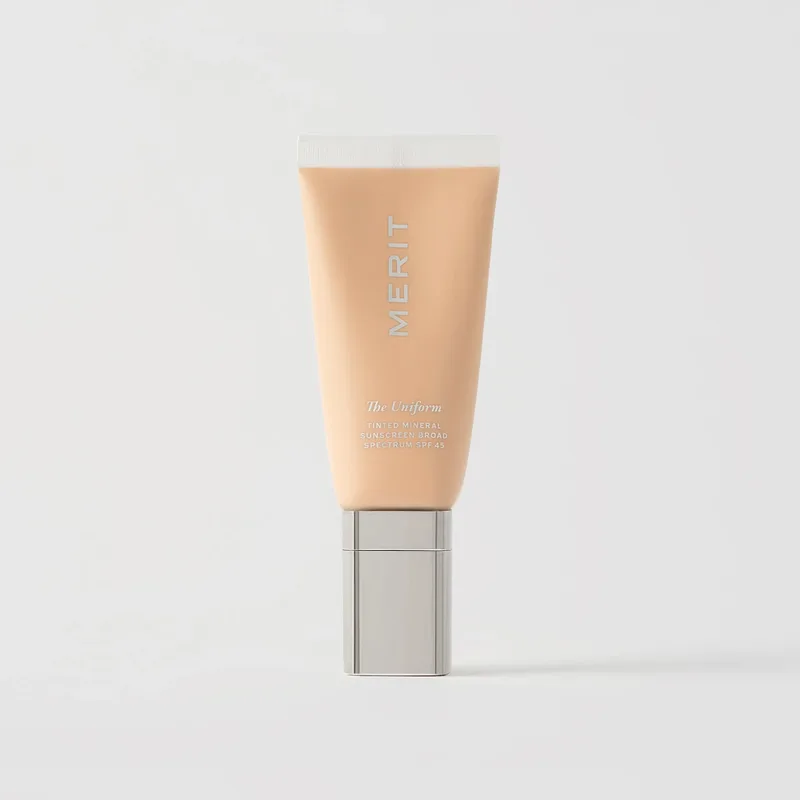 The Uniform Tinted Mineral Sunscreen, 25 Light Warm Olive, SPF 45