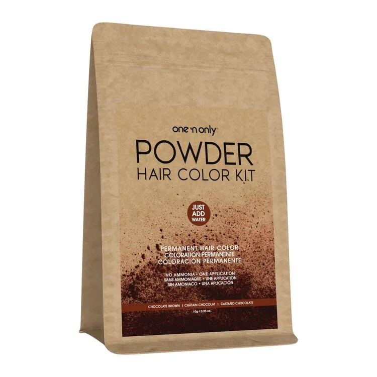Permanent Powder Hair Color Kit, Chocolate Brown