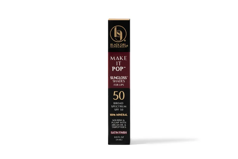 Make It Pop Sungloss Shades, Cherry Noir, SPF 50
