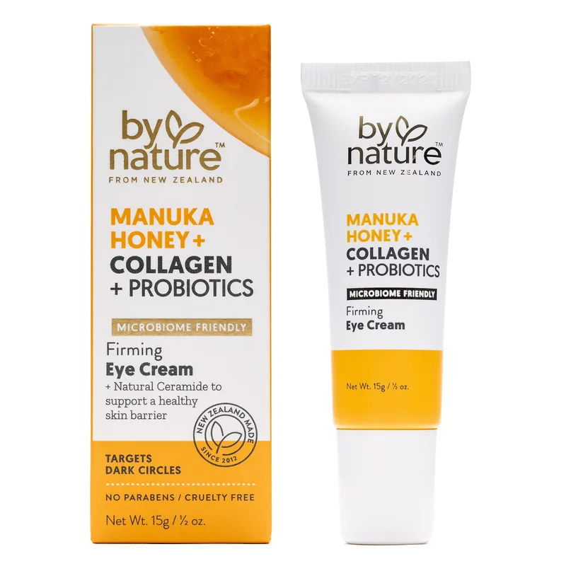from New Zealand Manuka Honey & Collagen & Probiotics Eye Cream to Firm & Soothe Under-Eye Skin