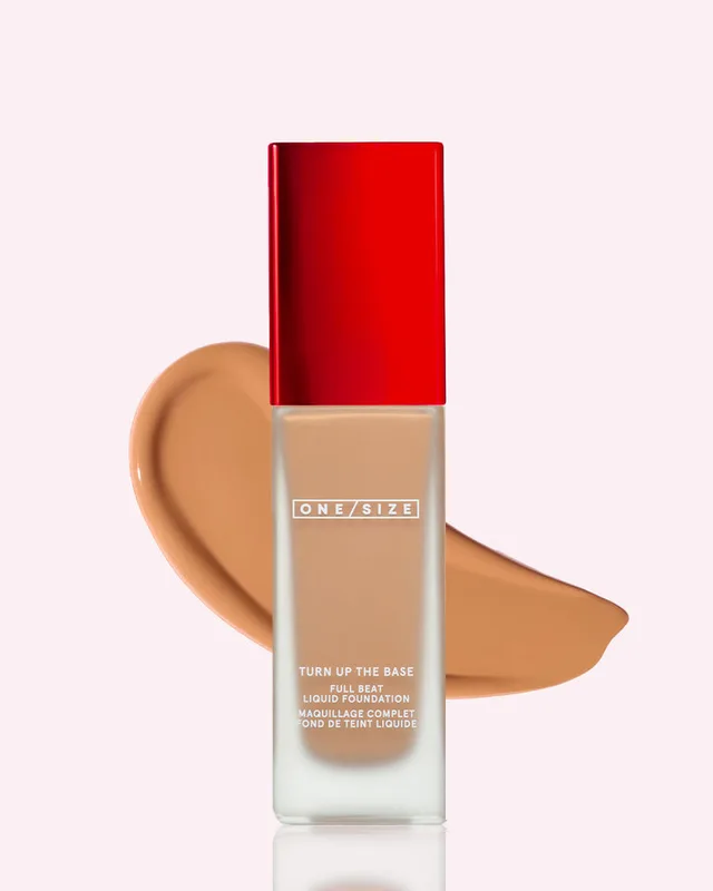 Turn Up The Base, Full Beat Liquid Foundation, Medium Dark 55 N