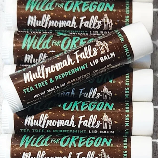For Oregon Lip Balm, Multnomah Falls Tea Tree & Peppermint