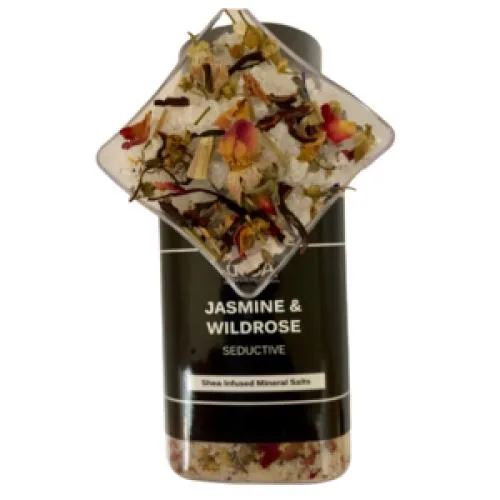Shea Infused Mineral Salts, Jasmine & Wildrose (2020 formulation)