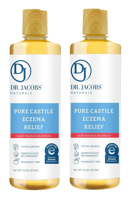 Naturals Pure Castile Baby Wash for Eczema Relief, Unscented