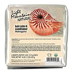 Light Mountain Natural Hair Color & Conditioner, Mahogany (2020 formulation)