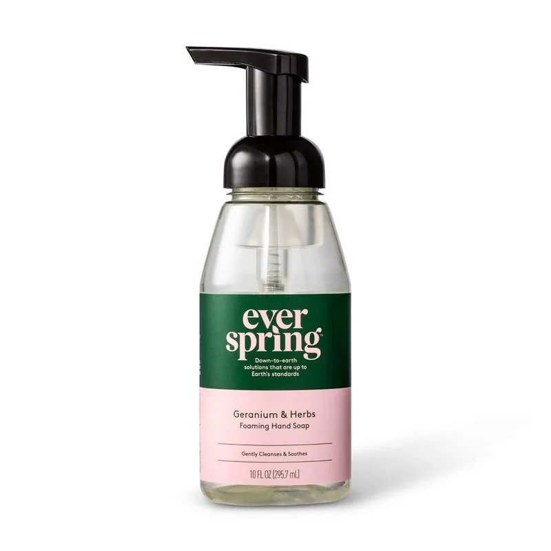 Spring Foaming Hand Soap, Geranium & Herbs (2019 formulation)