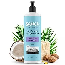 hand and body lotion, coconut smoothie with hyaluronic acid