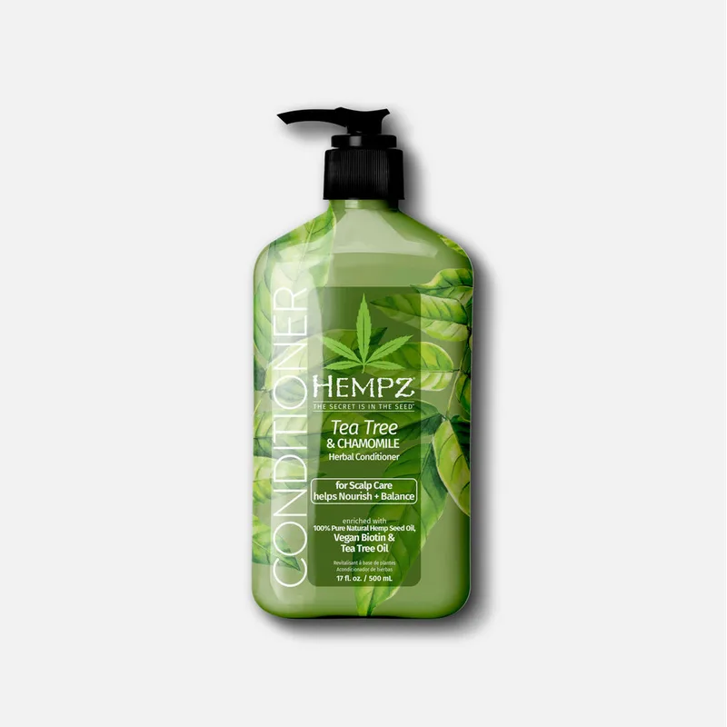 Herbal Conditioner with Vegan Biotin & Tea Tree Oil for Scalp Care, Tea Tree & Chamomile