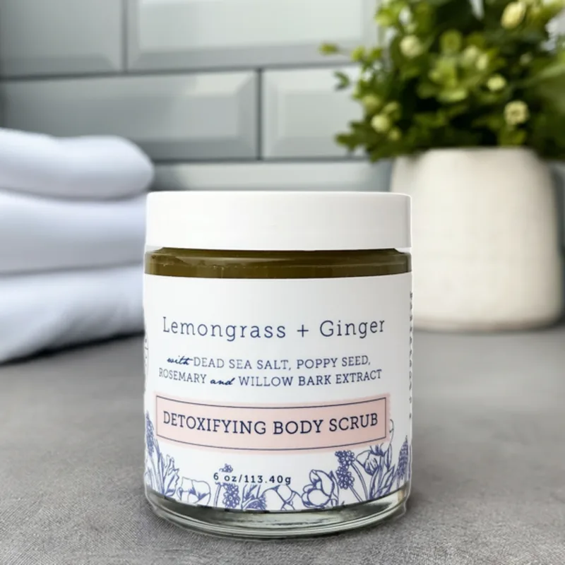 Detoxifying Body Scrub, Lemongrass + Ginger