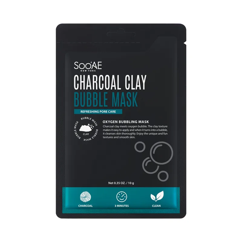 Charcoal Clay Bubble Mask, Smoothes + Clarifies